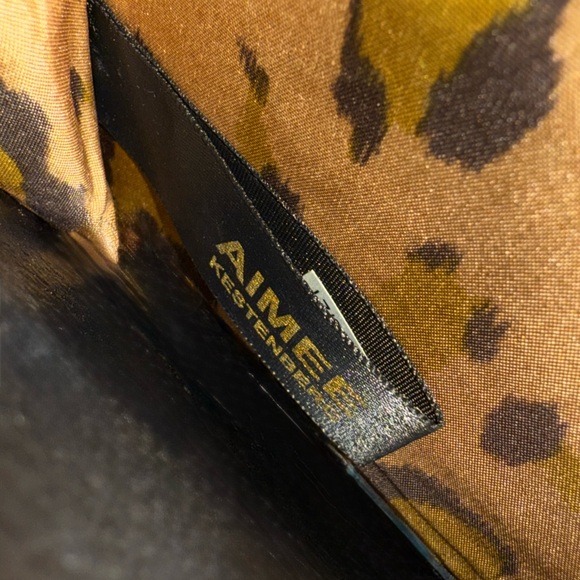 🖤 Aimee Kestenberg Delancey Leather Gold Chain Wallet Crossbody Bag in Black EUC - Picture 12 of 16